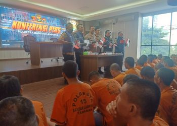 Sebulan, Polresta Bandar Lampung Gulung 32 Tersangka Narkoba, Selamatkan Ribuan Warga dari Bahaya