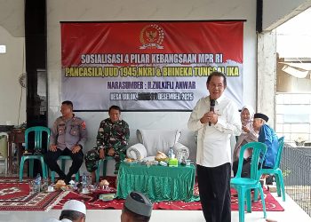 Zulkifli Anwar Gelar Sosialisasi Empat Pilar di Desa Bulog
