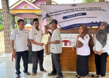 BPN Pringsewu Percepat Pendaftaran Tanah Lewat Program PTSL