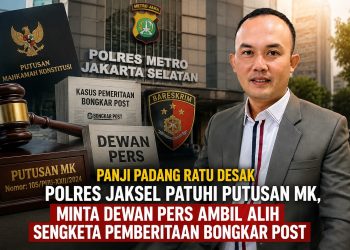Panji Padang Ratu Soroti Pemeriksaan Pemred Bongkar Post, Tegaskan Mekanisme UU Pers Harus Dikedepankan