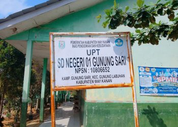 Proyek Revitalisasi SDN 01 Gunung Sari Rp880 Juta Disorot, Material Besi Dipertanyakan