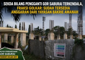 GOR Saburai Belum Rampung, Dana Pengganti Disebut Sudah Disiapkan Yayasan Bakrie Amanah