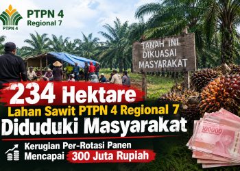 234 Hektare Kebun Sawit Jadi Arena Konflik, PTPN 4 Regional 7 Disebut Rugi Rp300 Juta per Rotasi