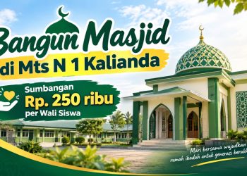 Sumbangan Masjid MTsN 1 Kalianda Dipatok Rp250 Ribu per Wali Murid, Aturan Dipertanyakan