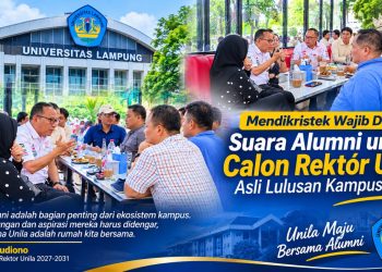 22 Suara untuk Dr. Budiono, Alumni Unila Soroti Gagasan Kampus Mandiri dan Berdaya